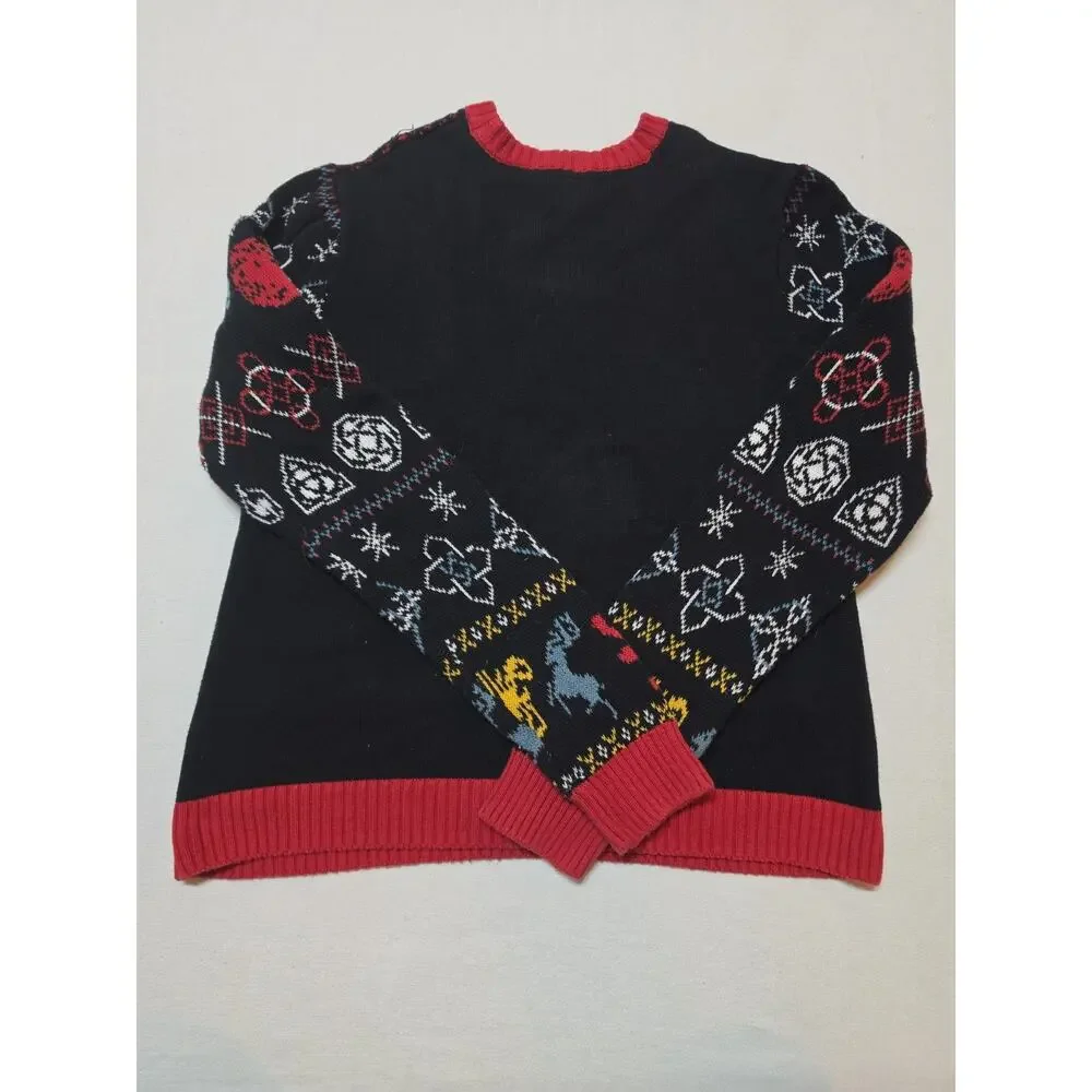 Game of Thrones Westeros Joy to the Realm Ugly Christmas Sweater M Black Red